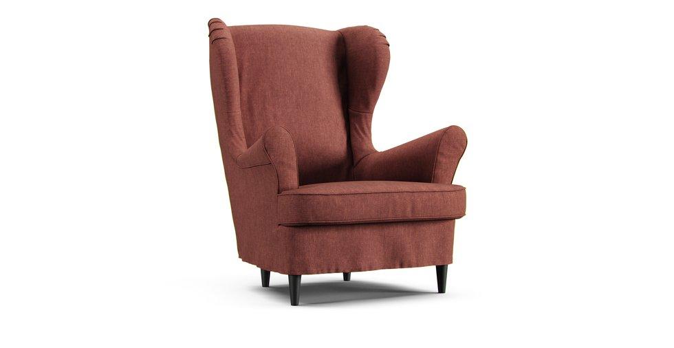 Strandmon Armchair Cover (Loose Fit) - Care+ Tweed Sunset