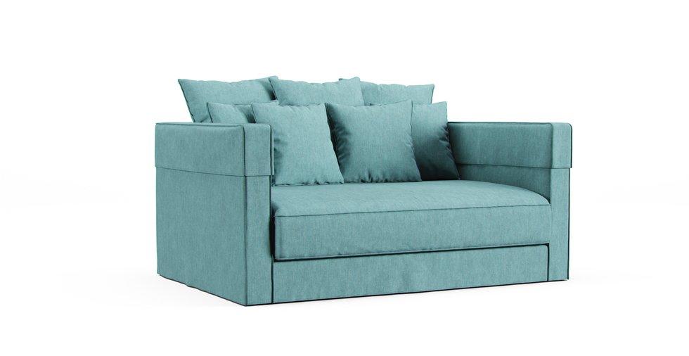 Stockholm 2017 2-Seater Sofa Cover - Care+ Tweed Mineral Blue