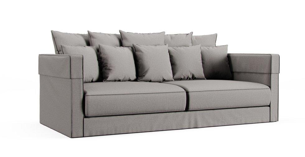 Stockholm 2017 3 Seater Sofa Cover - Care+ Canvas Ash