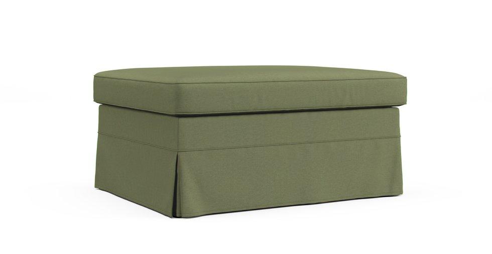 Stocksund Footstool Cover - Care+ Canvas Sage
