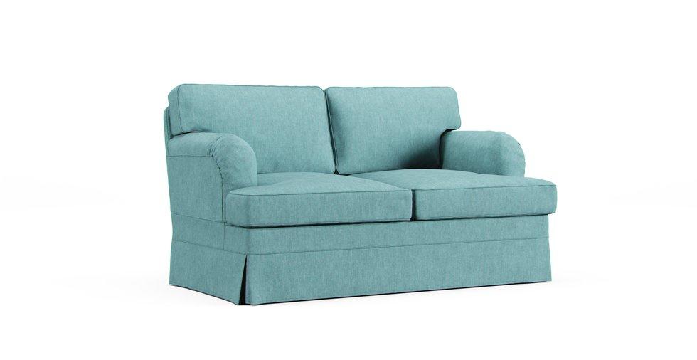 Stocksund 2 Seater Sofa Cover - Care+ Tweed Mineral Blue