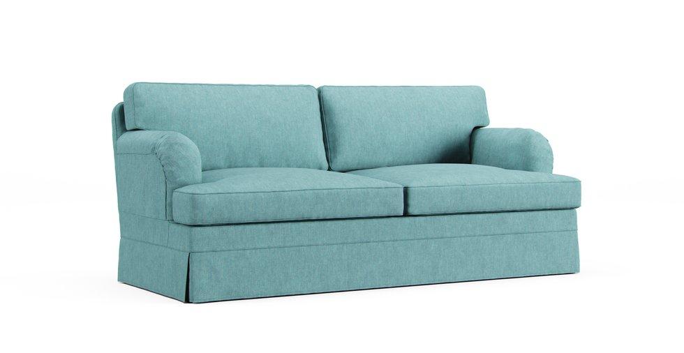 Stocksund 3 Seater Sofa Cover - Care+ Tweed Mineral Blue