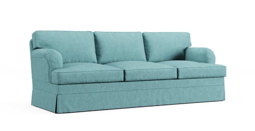 Stocksund 3.5 Seater Cover - Care+ Tweed Mineral Blue