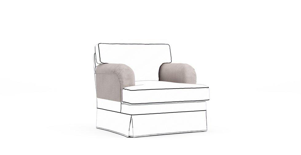 Stocksund Armrest Protector Covers — Add On - Mod Chenille Mist