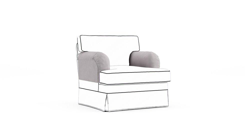 Stocksund Armrest Protector Covers — Add On - Everyday Weave Pebble