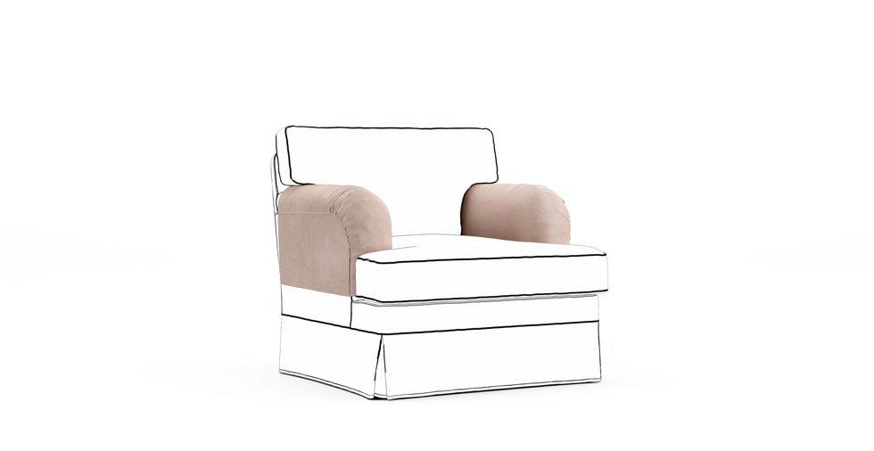 Stocksund Armrest Protector Covers — Add On - Signature Microfiber Sand