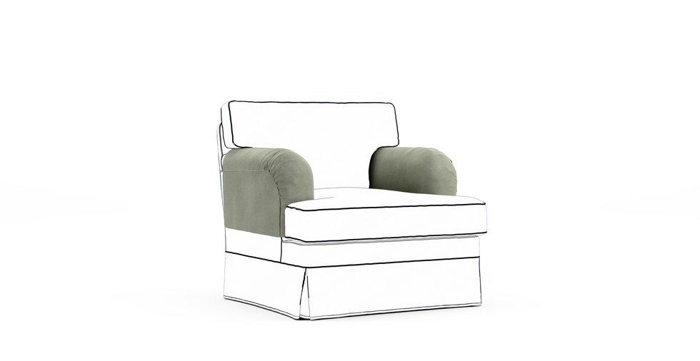 Stocksund Armrest Protector Covers — Add On - Signature Microfiber Silver Sage