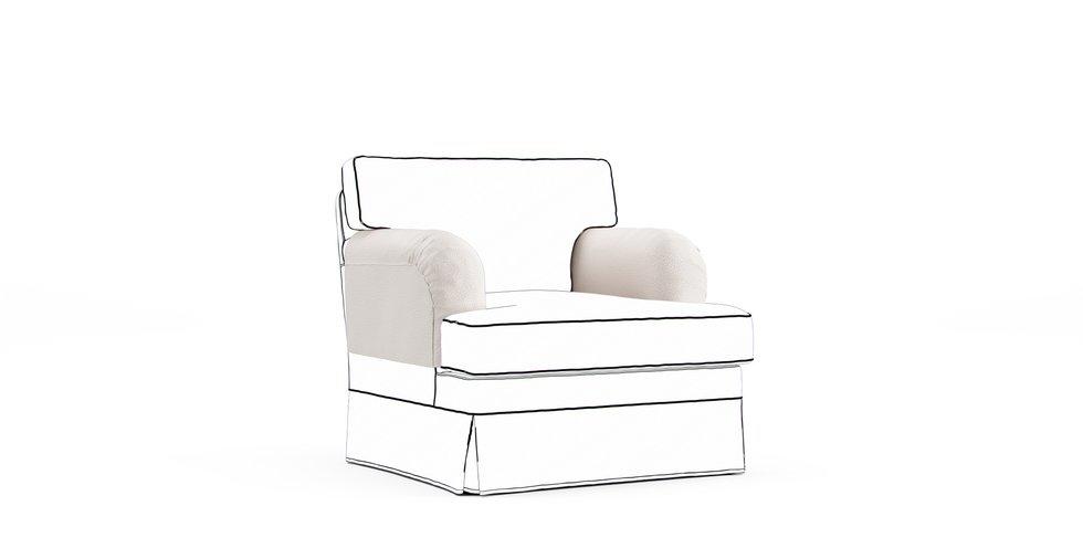 Stocksund Armrest Protector Covers — Add On - Mod Boucle Cream