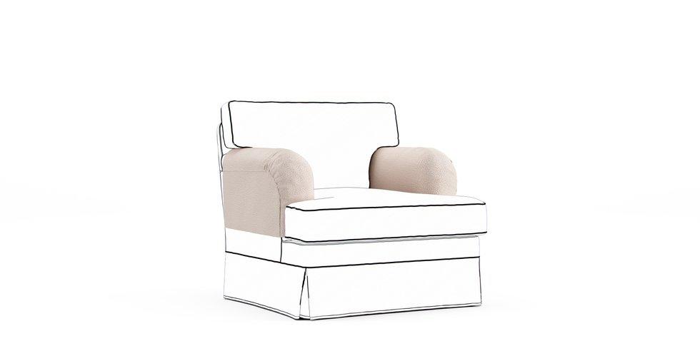 Stocksund Armrest Protector Covers — Add On - Mod Boucle Oatmeal