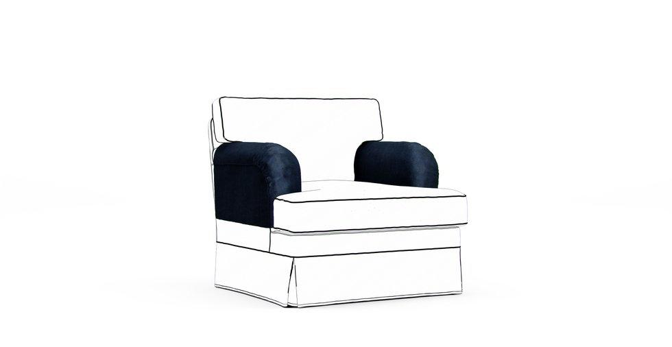 Stocksund Armrest Protector Covers — Add On - Signature Velvet Midnight