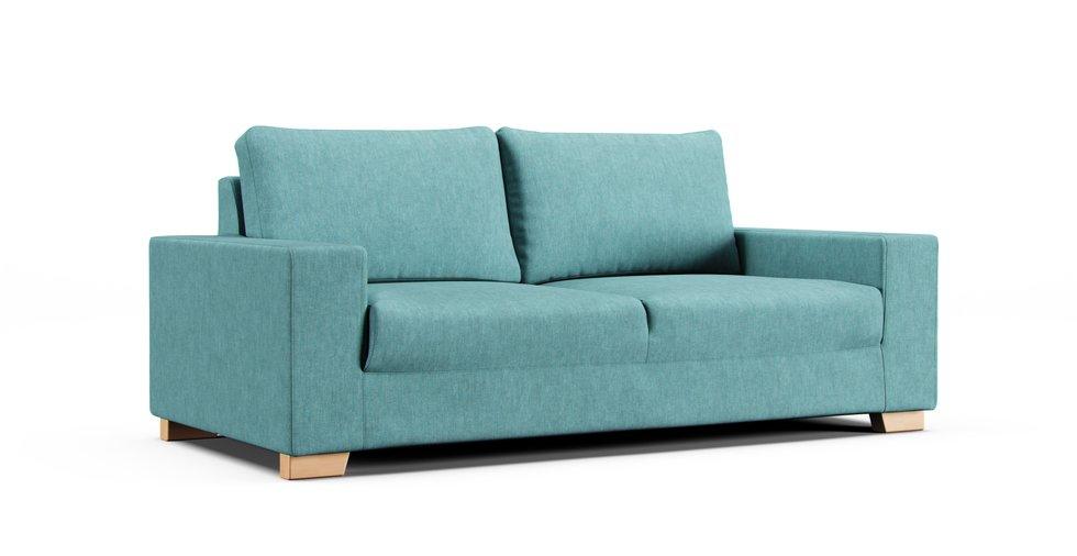 Sorvallen 2 Seat Sofa Cover - Care+ Tweed Mineral Blue
