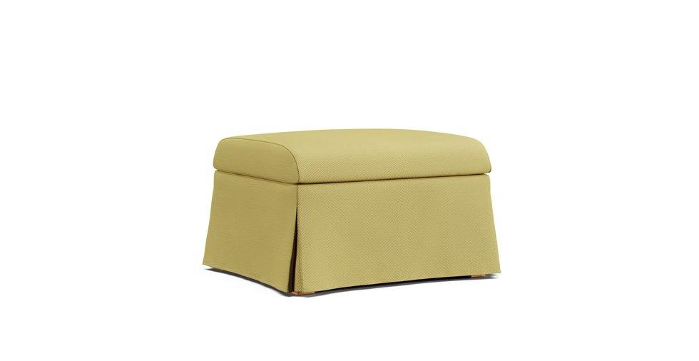 Sandby Footstool Cover - Care+ Tweed Amber