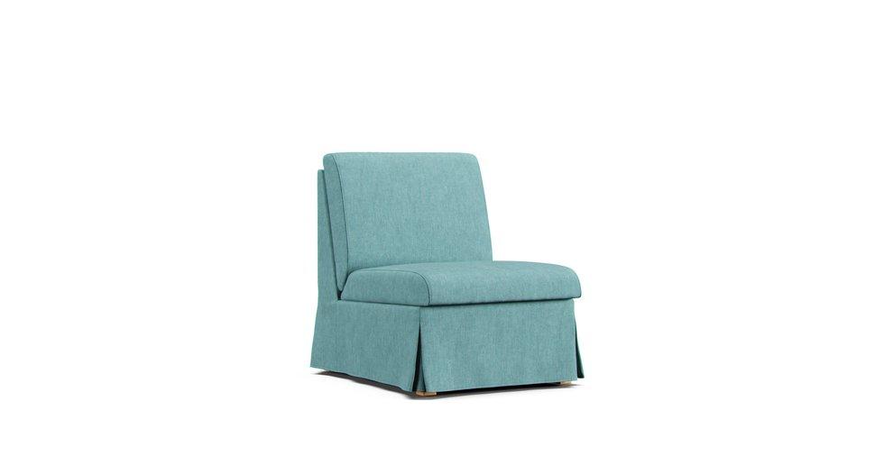 Sandby Armchair Cover - Care+ Tweed Mineral Blue