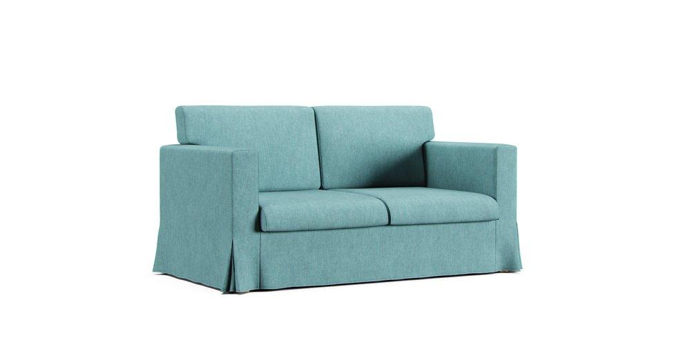 Housse de canapé 2 places Sandby - Care+ Tweed Mineral Blue