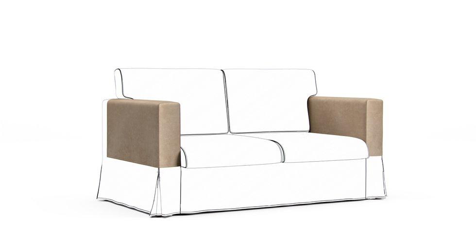 Sandby Armrest Protector Covers — Add On - Signature Velvet Sand