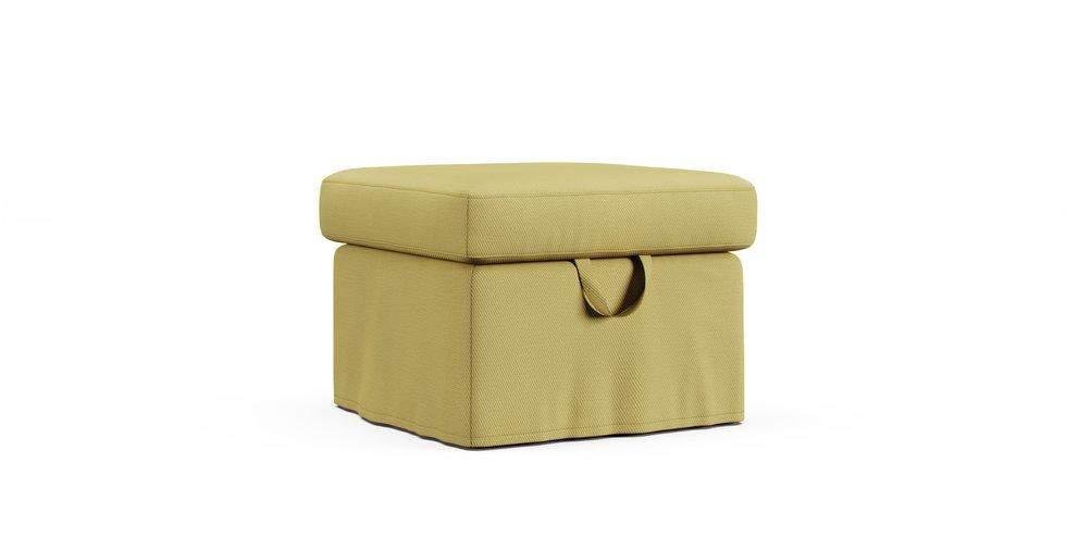 Tomelilla Footstool Cover - Care+ Tweed Amber