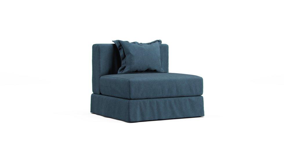 Tylosand 1 Seat Section Sofa Cover - Care+ Tweed Teal