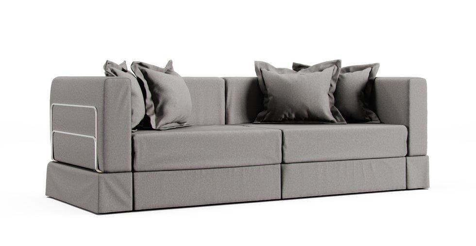 Tylosand Sofa Bed Cover - Care+ Canvas Ash