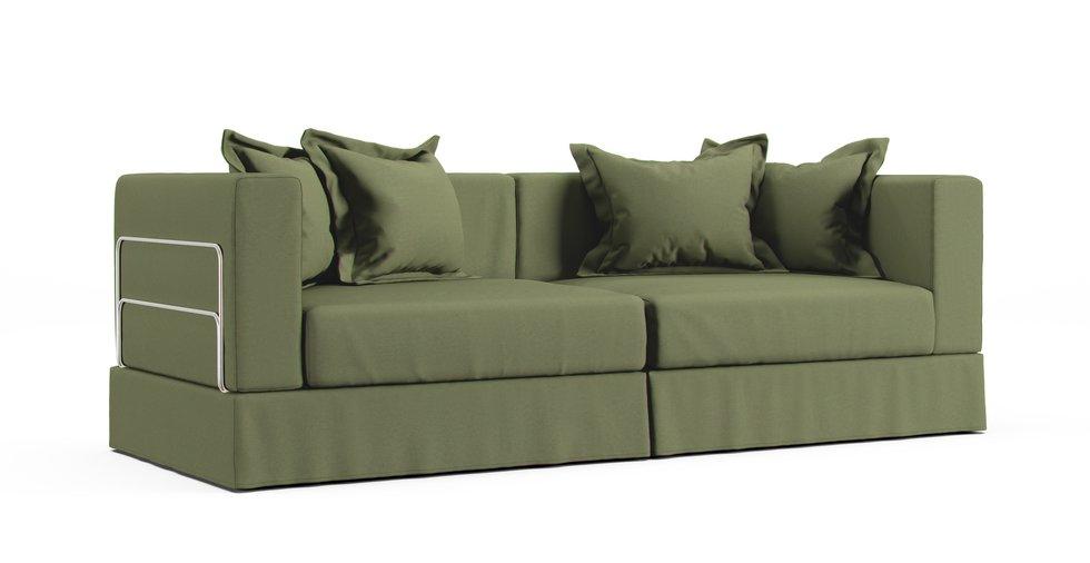 Tylosand 3 Seater Sofa Cover - Care+ Canvas Sage