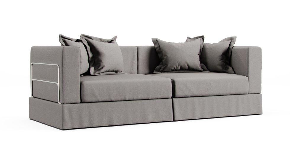 Tylosand 3 Seater Sofa Cover - Care+ Canvas Ash