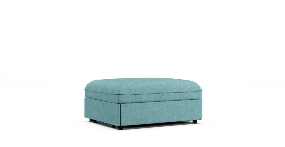 Vallentuna Seat Module with Bed Cover - Care+ Tweed Mineral Blue