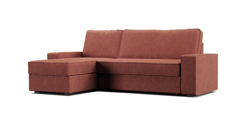 Vilasund Sofa Bed with Chaise Cover - Care+ Tweed Sunset