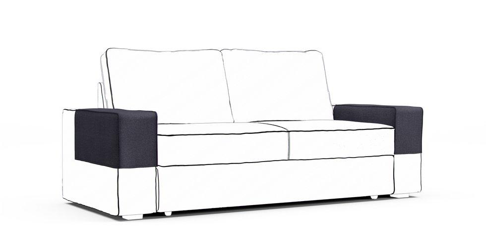 Vilasund Armrest Protector Covers — Add On - Mod Chenille Denim