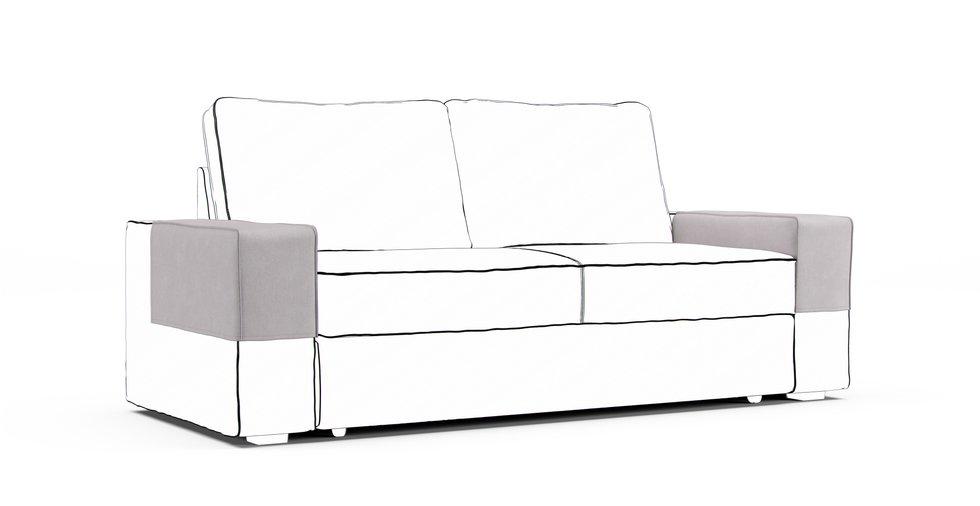 Vilasund Armrest Protector Covers — Add On - Everyday Weave Pebble