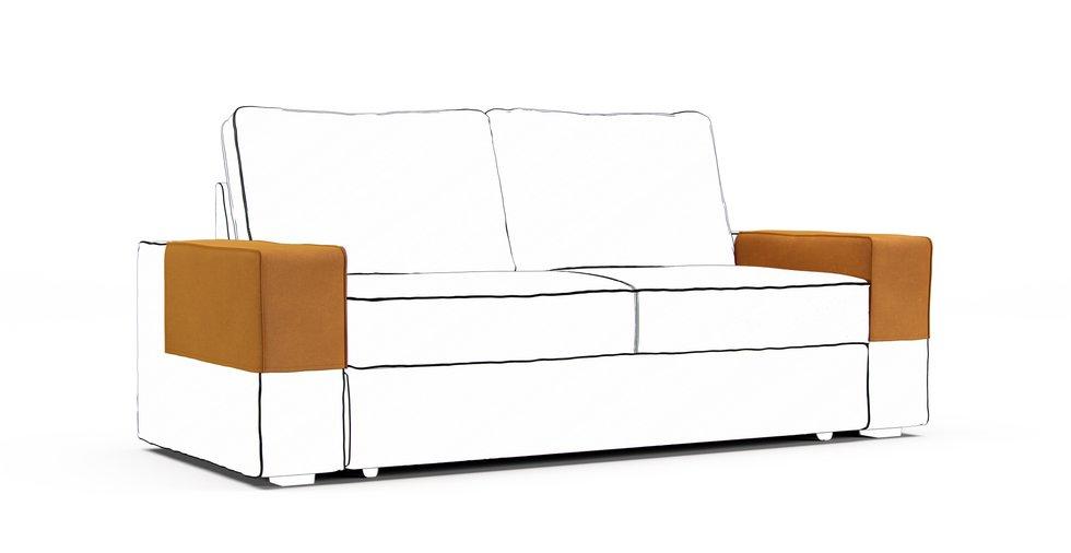 Vilasund Armrest Protector Covers — Add On - Signature Microfiber Caramel