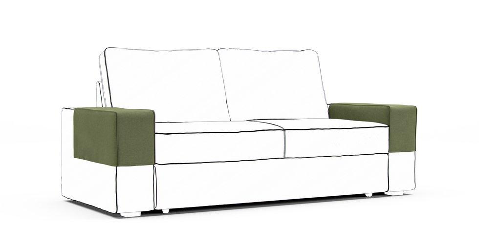Vilasund Armrest Protector Covers — Add On - Signature Microfiber Forest Green