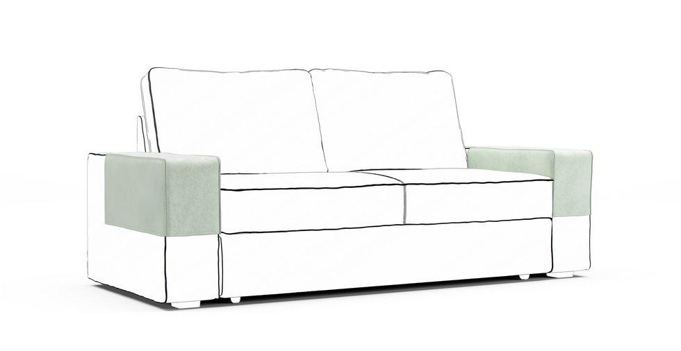 Vilasund Armrest Protector Covers — Add On - Classic Velvet Mint