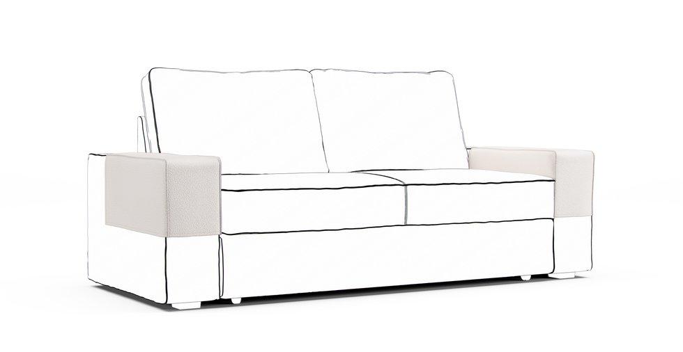 Vilasund Armrest Protector Covers — Add On - Mod Boucle Cream