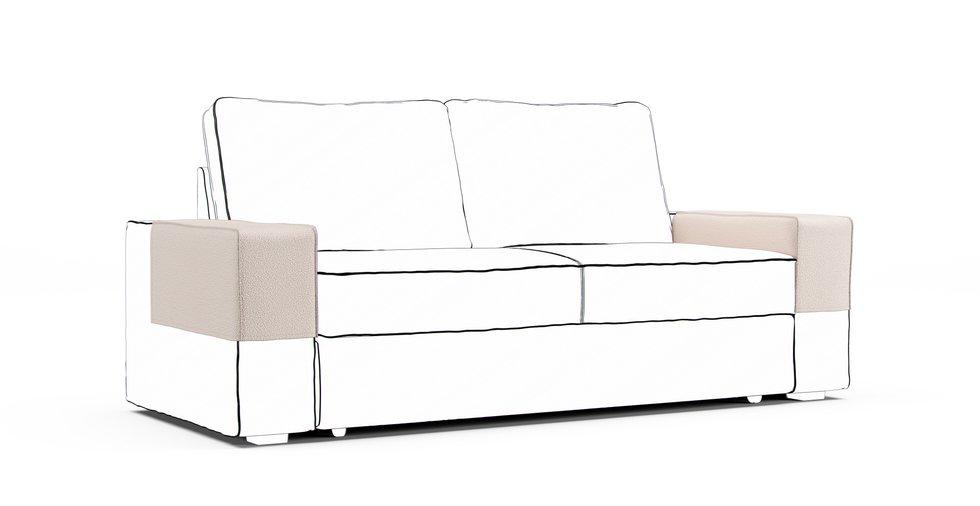 Vilasund Armrest Protector Covers — Add On - Mod Boucle Oatmeal