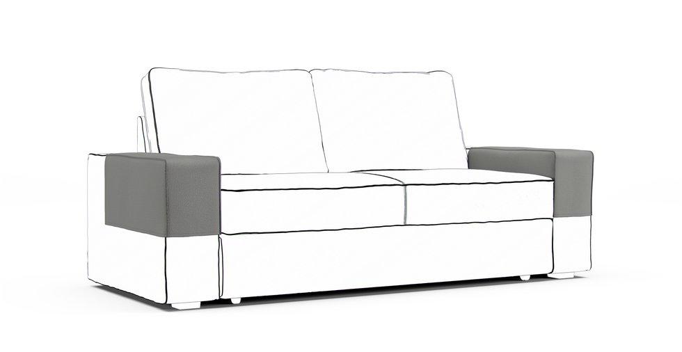 Vilasund Armrest Protector Covers — Add On - Mod Boucle Charcoal