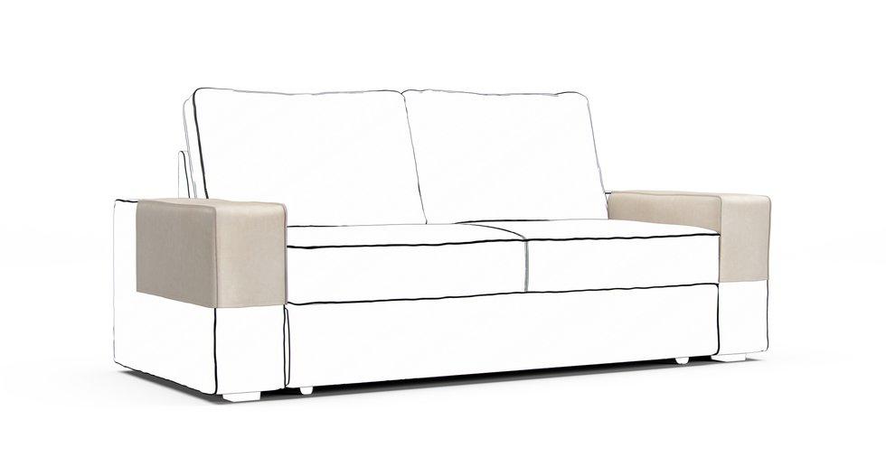 Vilasund Armrest Protector Covers — Add On - Signature Velvet Cream