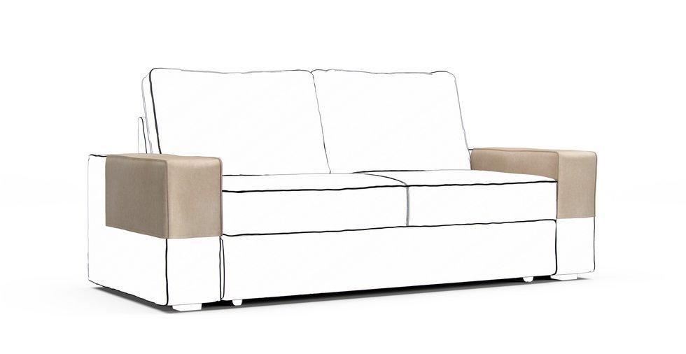 Vilasund Armrest Protector Covers — Add On - Signature Velvet Natural