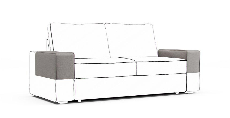 Vilasund Armrest Protector Covers — Add On - Care+ Canvas Ash