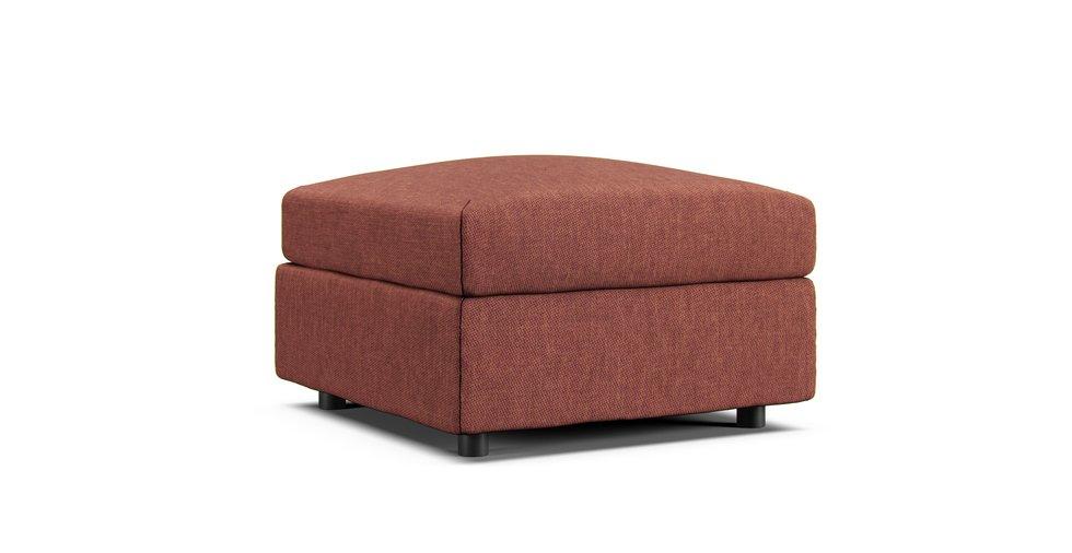 Vimle Footstool with Storage Cover - Care+ Tweed Sunset
