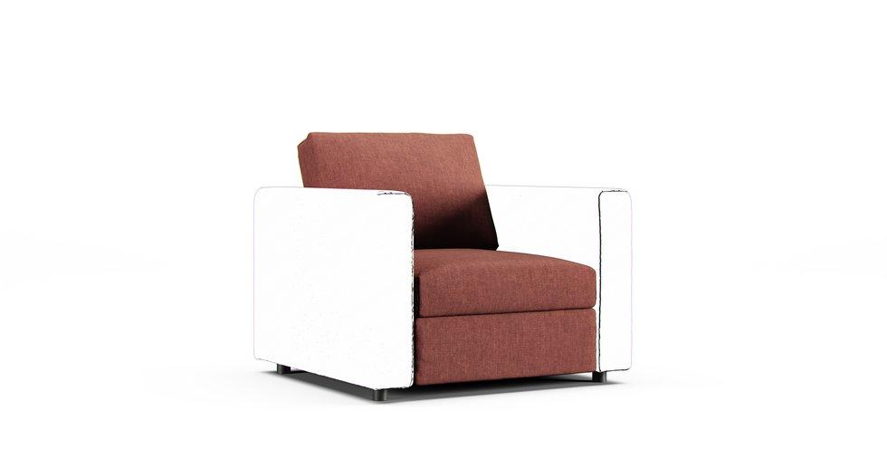 Vimle One Seat Section Cover - Care+ Tweed Sunset