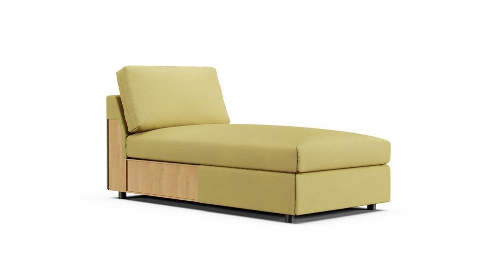 Vimle Chaise Section Cover - Care+ Tweed Amber