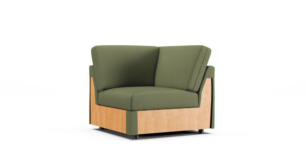 Vimle Corner Section Cover - Care+ Canvas Sage