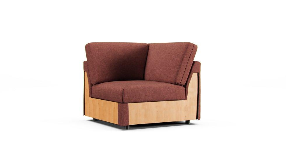 Vimle Corner Section Cover - Care+ Tweed Sunset