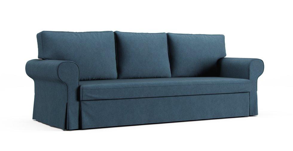 Vretstorp 3 Seat Sofa Bed Cover - Care+ Tweed Teal