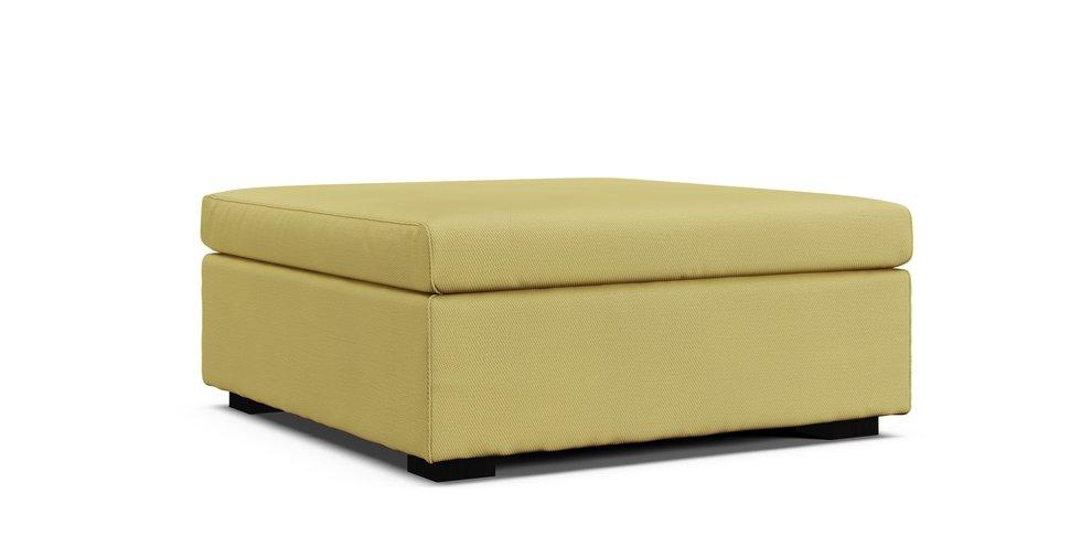 Vaxholm Footstool Cover - Care+ Tweed Amber