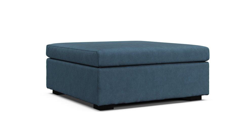 Vaxholm Footstool Cover - Care+ Tweed Teal