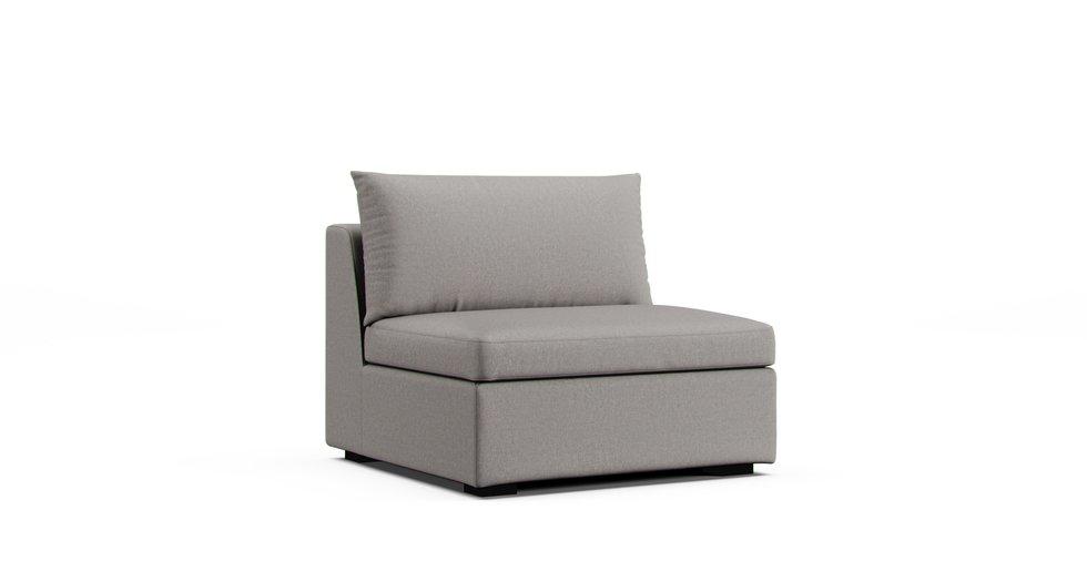 Vaxholm One-Seat Section Cover - Care+ Canvas Ash