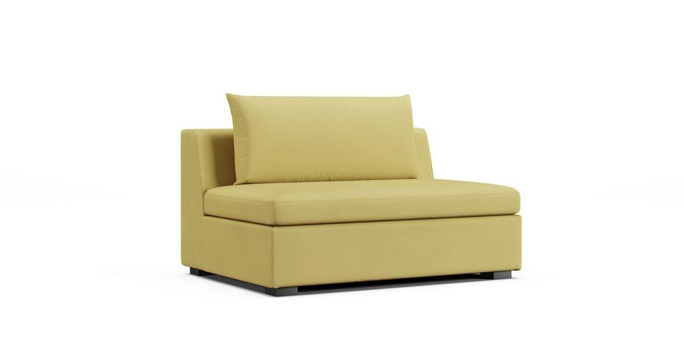 Vaxholm Two-Seat Section Cover - Care+ Tweed Amber