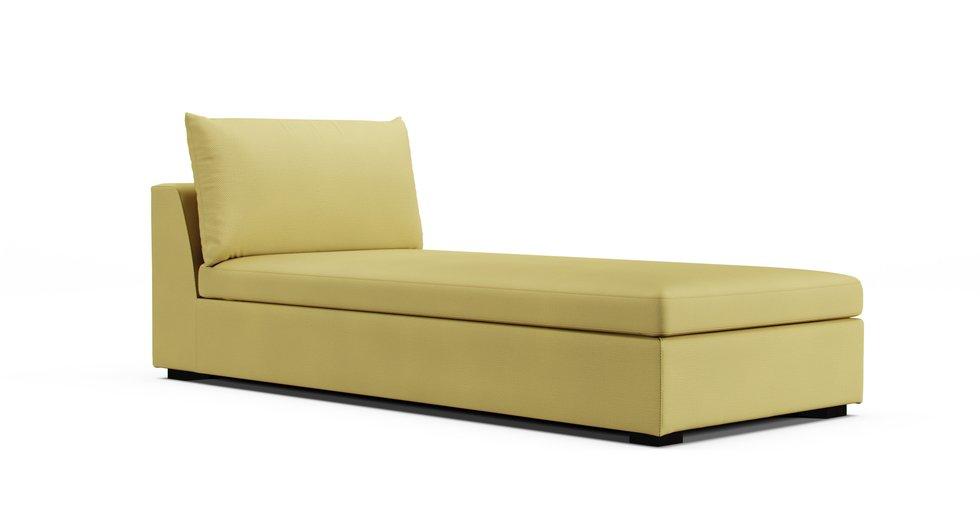 Vaxholm Bed Section Cover with storage - Care+ Tweed Amber