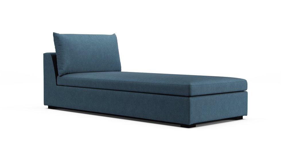 Vaxholm Bed Section Cover with storage - Care+ Tweed Teal