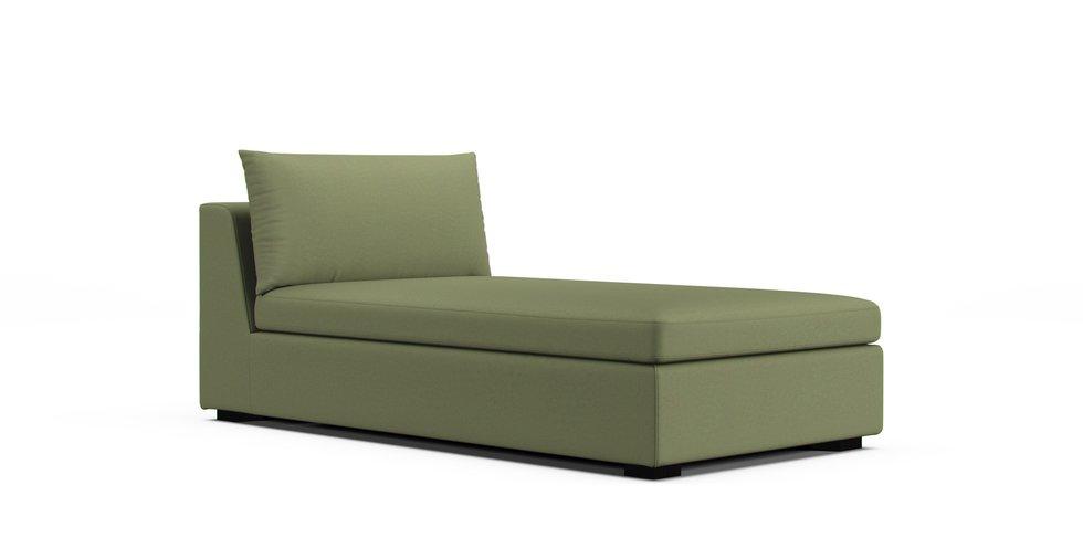 Vaxholm Chaise Lounge Section Cover - Care+ Canvas Sage